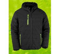 Result Genuine Recycled Black Compass Padded Winter Jacket Outdoor Winter Coat