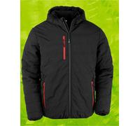 Result Genuine Recycled Black Compass Padded Winter Jacket Outdoor Winter Coat