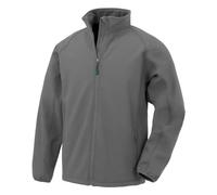 Result Genuine Recycled Childrens/Kids Double Layered Printable Soft Shell Jacket (7-8 Years) (Grey)