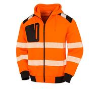 Result Genuine Recycled Heavy Stretch Zipped Safety Hoody Warm Brushed Jacket