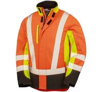 Result Genuine Recycled Mens 3 Tone 3 Layer Printable Safety Soft Shell PC7809