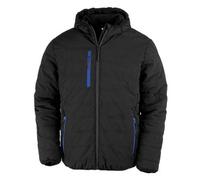Result Genuine Recycled Mens Comp Padded Jacket Black/royal Blue (3Xl)