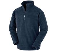 Result Recycled Unisex Microfleece Top – Lightweight Half-Zip – L Navy