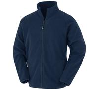 (4XL, Navy) Result Genuine Recycled Mens Microfleece Jacket