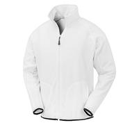 Result Genuine Recycled Mens Microfleece Jacket (M) (White)