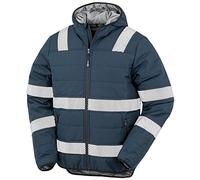 Result Men's Jacket Genuine Recycled Ripstop Safety Padded 4XL Navy