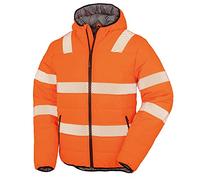 Result Recycled Ripstop Padded Safety Jacket L Fluoresent Orange