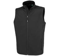 Result Genuine Recycled Mens Softshell Printable Body Warmer (L) (Black)
