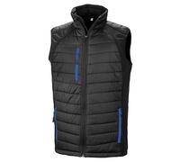Result Genuine Recycled R238X Black Compass Padded Gilet