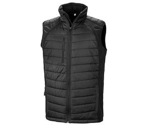 Result Genuine Recycled R238X Black Compass Padded Gilet