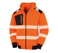 Result Genuine Recycled Robust Zipped Safety Hoodie R503X - Men's Padded Jacket
