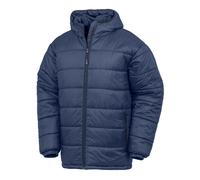 Result Genuine Recycled Soft Feel Elasticated Cuff Hooded Padded Jacket (R910X)