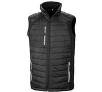Compass Softshell Padded Gilet Result Dark Grey XXL