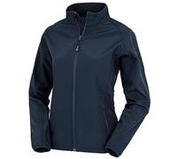 Result Genuine Recycled Womens/Ladies Softshell Printable Jacket (XXL) (Navy)