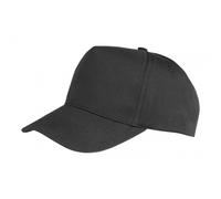 Result Headwear Boston 65 35 Polycotton Cap in Black Result Black One Size
