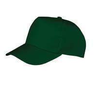 Result Headwear Boston 65 35 Polycotton Cap in Bottle Green Result Bottle Green One Size