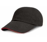 Result Headwear Low-profile heavy brushed cotton cap with sandwich peak RC024 -