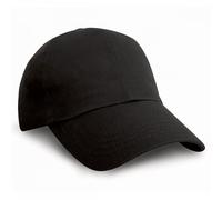 Result Headwear RC10 Heavy Cotton Pro-Style Cap Black Colour: Black One Size