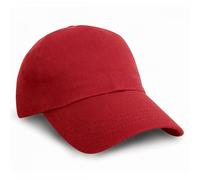 Result Headwear RC10 Heavy Cotton Pro-Style Cap Red Colour: Red One Size