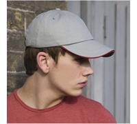Result Headwear RC24P Low Profile Heavy Brushed Cotton Cap With Sandwi One Size
