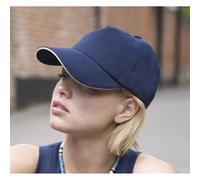 Result Headwear RC50 Printers/Embroiderers Cap Black/Red Colour: Black One Size