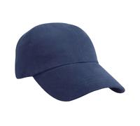 Result Heavy Brushed Cotton Low Profile Baseball Cap in Navy Result Navy One Size
