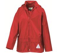 Result Heavyweight Waterproof Jacket And Trouser Set ,Red, Large (9-10 Years)