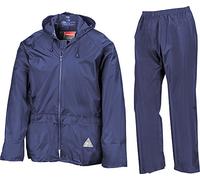 Result Heavyweight Waterproof Jacket/trouser Suit Adult Windproof Coat/pants Set, Royal, M