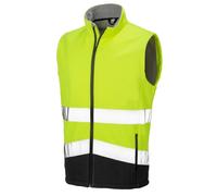 Result Hi Vis Bodywarmer Jacket Softshell High Viz Gilet Microfleece Top Vest