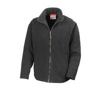 (L, Black) Result Mens High Grade Microfleece Horizon Showerproof Breathable Jacket