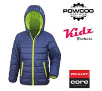 Result Kids' Padded Jacket - Lightweight Warm Hooded Coat, 4 Colours, Age 2-14