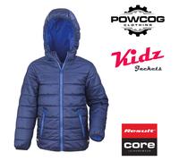 Result Kids' Padded Jacket - Lightweight Warm Hooded Coat, 4 Colours, Age 2-14