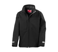 Result Kids R121J Classic Softshell 3-Layer Jacket - Black, 2X-Large/Size 13/14