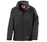 Result Kids R121J Classic Softshell 3-Layer Jacket - Black, 2X-Large/Size 13/14