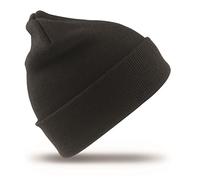 Result Kids Winter Essentials Heavyweight Knit Poly-Acrylic Wooly Ski Hat Black One Size