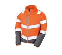 Result Ladies Womens Soft Padded Safety Hi Viz Jacket Coat ORANGE or YELLOW