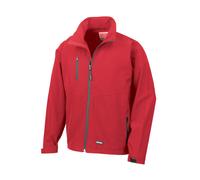 (M, Red) Result Mens 2 Layer Base Softshell Breathable Wind Resistant Jacket