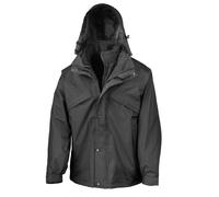 Result Men's 3-In-1 Zip Clip Jacket R68X - Winter Warm Hooded Waterproof Coat
