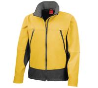 (S, Sports Yellow) Result Mens Activity Soft Shell Jacket