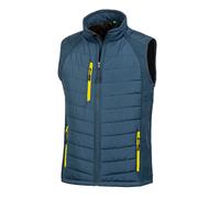 Result Mens Black Compass Padded Soft Shell Gilet PC3327