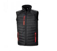 Result Mens Black Compass Padded Soft Shell Gilet PC3327