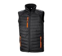 Result Mens Black Compass Padded Soft Shell Gilet PC3327
