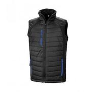 Result Mens Black Compass Padded Soft Shell Gilet PC3327