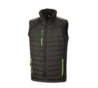 Result Mens Black Compass Padded Soft Shell Gilet PC3327