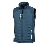 Result Mens Black Compass Padded Soft Shell Gilet PC3327