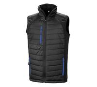 Result Mens Black Compass Padded Soft Shell Gilet PC3327