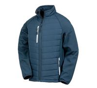 (3XL, Navy/Grey) Result Mens Black Compass Padded Soft Shell Jacket