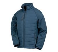 (M, Navy) Result Mens Black Compass Padded Soft Shell Jacket