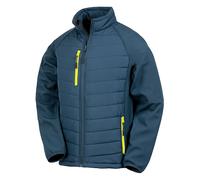 (XS, Navy/Yellow) Result Mens Black Compass Padded Soft Shell Jacket