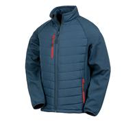 Black Compass Padded Soft Shell Jacket Result Navy XXL